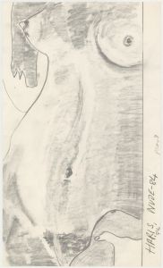 Anthony Barnard Harris (b.1939) - Set of Two 1984 Graphite Drawings, Nudes-84