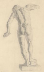 W. Thomas - Early 20th Century Graphite Drawing, The Discobolus of Myron