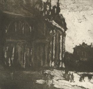 Ronald Olley (b.1923) - c. 2000 Aquatint, Architectural Study