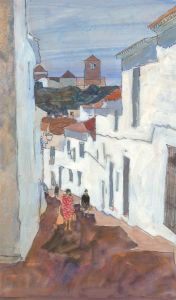 Ronald Olley (b.1923) - Signed c. 2000 Watercolour, Mijas