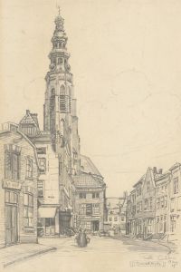 Ruth cobb - Pair of 1927 Graphite Drawings, Middleburg