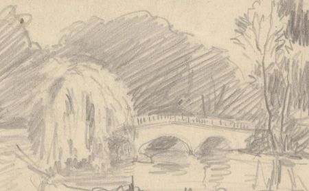 Marcus Algernon Adams (1875-1959) - Three Graphite Drawings, Garden Scenes