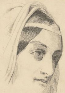 May Mackenzie - Late 19th Century Graphite Drawing, The Nun