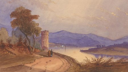 1857 Watercolour - Loch View