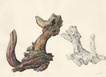 Arthur Mitson - Set of Three 1988 Graphite Drawings, Tree Root Studies
