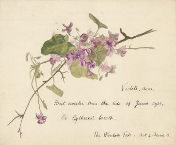 Amy F. Bridges - 1893 Watercolour, The Winter's Tale