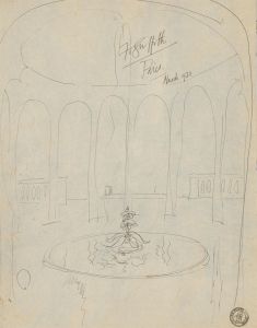 Frank Griffith (1889-1979) - Two Pen & Ink Studies, Parisian Garden