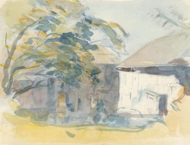 Frank Griffith (1889-1979) - Early 20th Century Watercolour, Spring Cottages