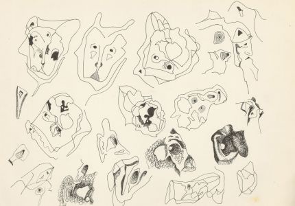 Arthur Mitson - Four Mid 20th Century Pen and Ink Drawings, Organic Forms