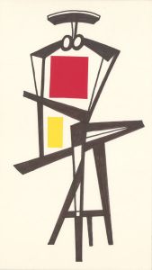 Arthur Mitson - 20th Century Pen and Ink Drawing, Abstract Structure