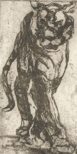 Ronald Olley (b.1923) - Signed c. 2000 Etching, The Proud Tiger