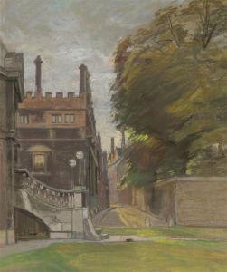 20th Century Pastel - Summer Street Scene, Oxford