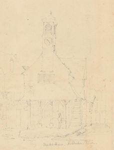 Attrib. John Skinner Prout - Mid 19th Century Pen and Ink Drawing, Ashburton