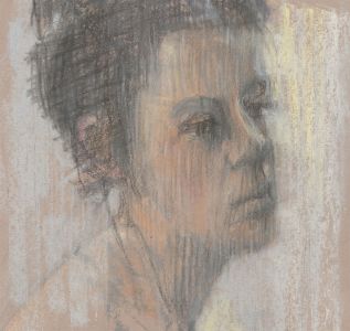Contemporary 2004 Pastel - Portrait of a Woman