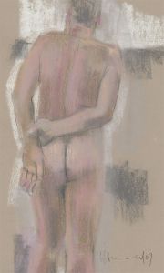 Contemporary 2007 Pastel - Male Nude Study