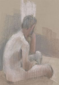 Contemporary Pastel - Thoughtful Figure