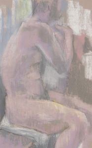 Contemporary Pastel - Nude in Pink