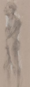 1996 Pastel - Arms Folded, Male Nude