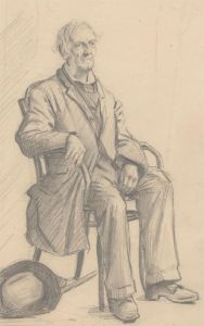 Stanley Ashton - Early 20th Century Graphite Drawing, A Seated Gentleman