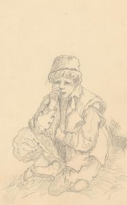 Thomas Barker of Bath (1769-1847) - Graphite Drawing, Peasant Boy