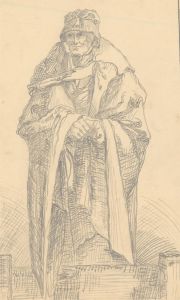 Thomas Barker of Bath (1769-1847) - Graphite Drawing, The Elderly Lady