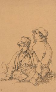 Thomas Barker of Bath (1769-1847) - Two Lithographs, Peasant Boys