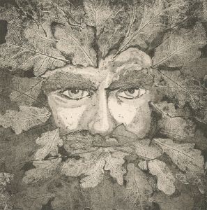 Gwen Roberts - Contemporary Etching, The Green Man