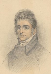 Early 19th Century Graphite Drawing - The Handsome Gentleman