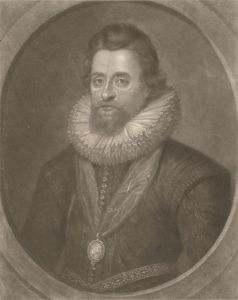 A Pair of Late 19th Century Mezzotint - Charles I & James I