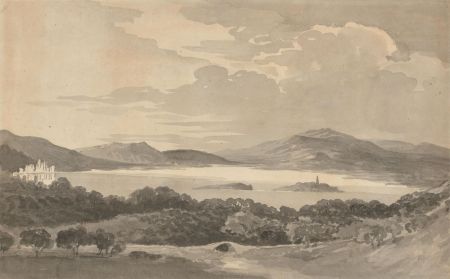William Henry Barnard (1769-1817) - 18th Century Watercolour, Lake Trasimeno