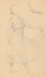 Mid 20th Century Graphite Drawing - The Dancer