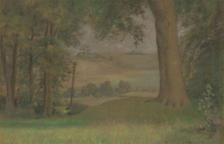 Cecil Ackland Hunt (1883-1959) - Early 20th Century Pastel, Landscape with Trees