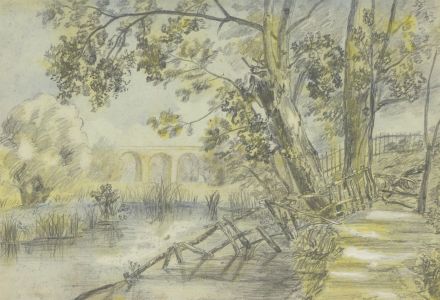 Ellen Hibbert - 1855 Graphite Drawing, The Retreat Leamington