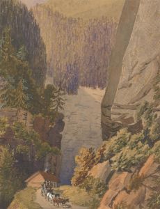1866 Watercolour - Through the Black Forest