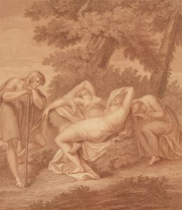 M. Bovi After I.B. Cipriani - 1809 Engraving, Cimone and Ifigenia