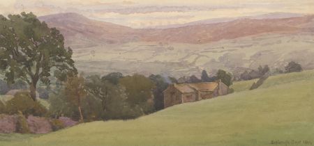 R.J.G - 1894 Watercolour, Sedbergh