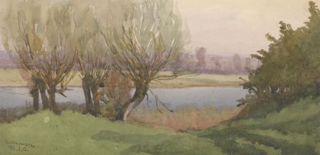 R.J.G - Late 19th Century Watercolour, Gatehampton