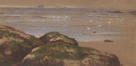 Anthony Carey Stannus (c.1839-1919) - Late 19th Century Gouache, By the Coast