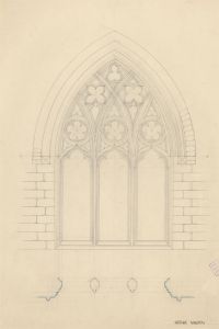 Anne Roger - Nine Mid 20th Century Graphite Drawings, Architectural Studies
