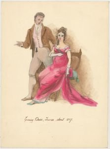 Anne Roger - Collection of 1929 Drawings & Watercolours, Historic Costume