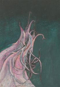 Margaret O. Hole (1919-2012) - 20th Century Oil, Abstract Pink Form