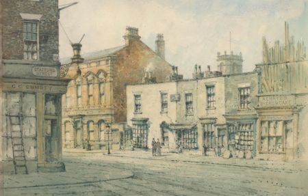 William Gawin Herdman (1805-1882) - 1870 Watercolour, Stafford Street, Liverpool