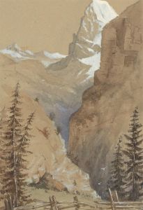 1878 Watercolour - Near Murrenbach