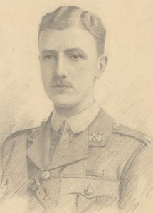 Stanley Ashton - Early 20th Century Charcoal Drawing, Portrait of a Gentleman II