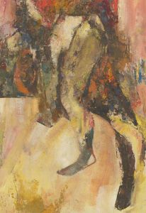 James McLernon (1935-2012) - Contemporary Oil, Leg Abstraction