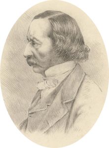 Margaret Forde Hancock - 19C Graphite Drawing, Sir Walter Calverley Trevelyan