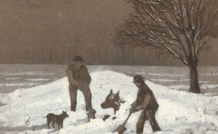 Margaret Forde Hancock - A Pair of Late 19th Century Watercolours, Snow Play