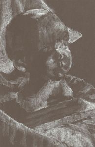 Ann Matthews - 20th Century Chalk Drawing, Study of a Baby