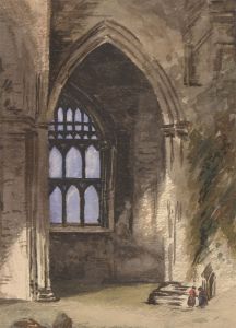 P.W.N.G - Late 19th Century Watercolour, Church Archway Study