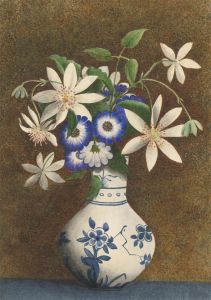 P.W.N.G - Signed Late 19th Century Watercolour, A Study of Blue and White
